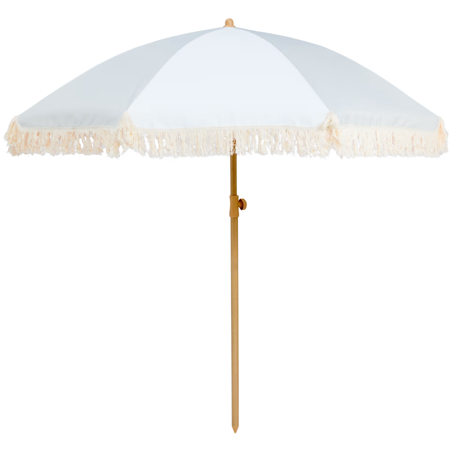 LOCATION Parasol crème à franges