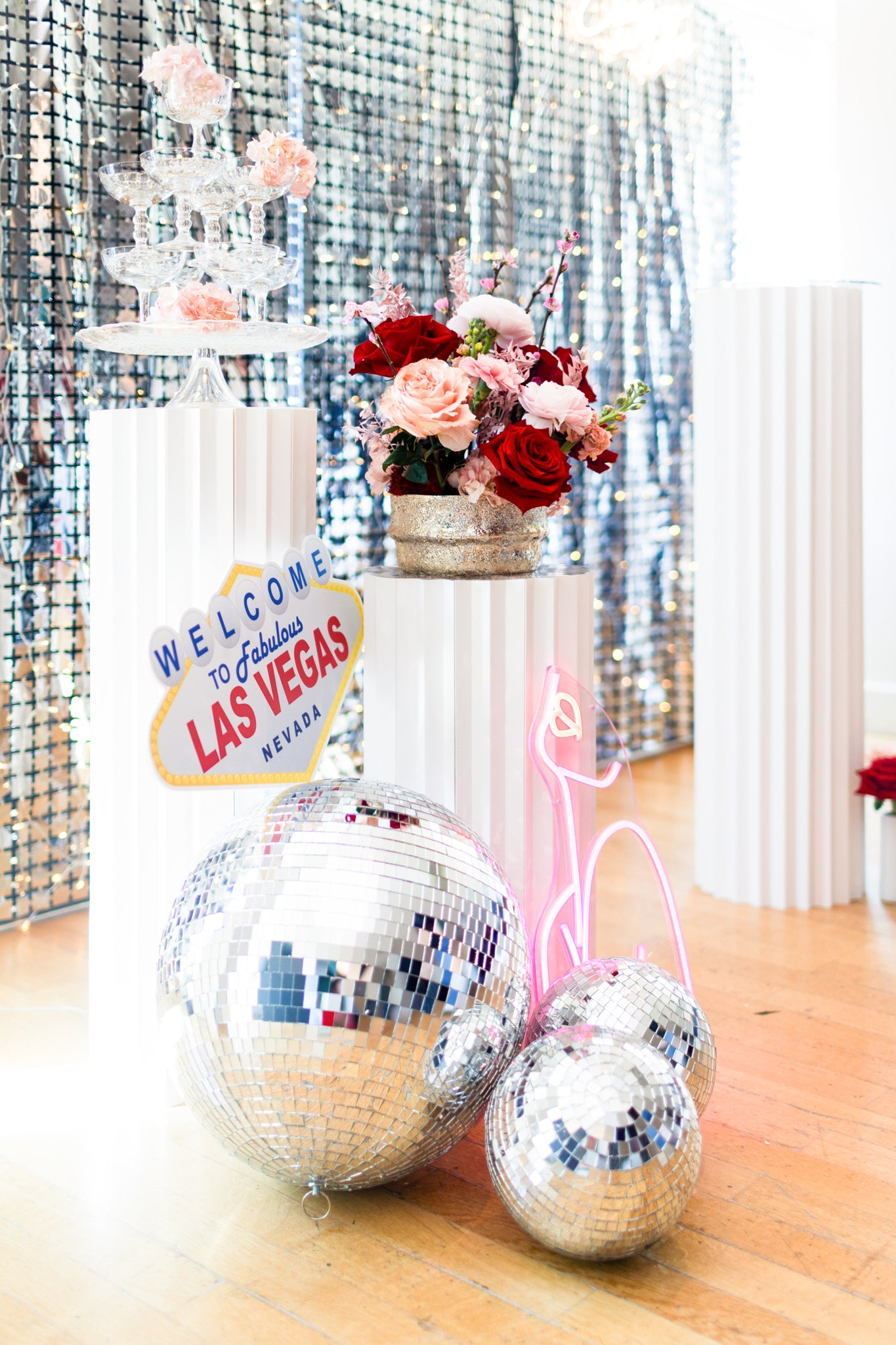 LOCATION Set de 3 supports colonnes cannelées blanches