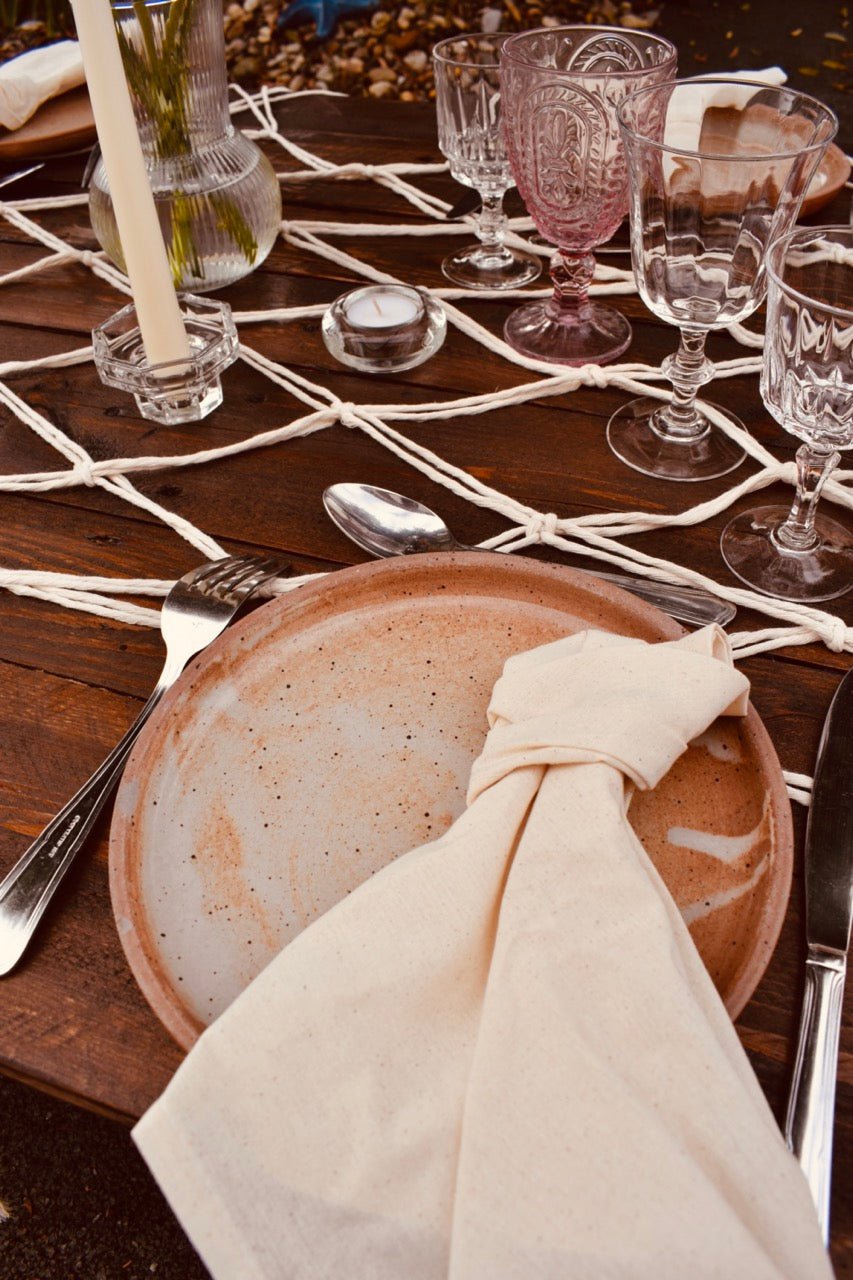 LOCATION Chemin de table macramé - La Recyclerie LS