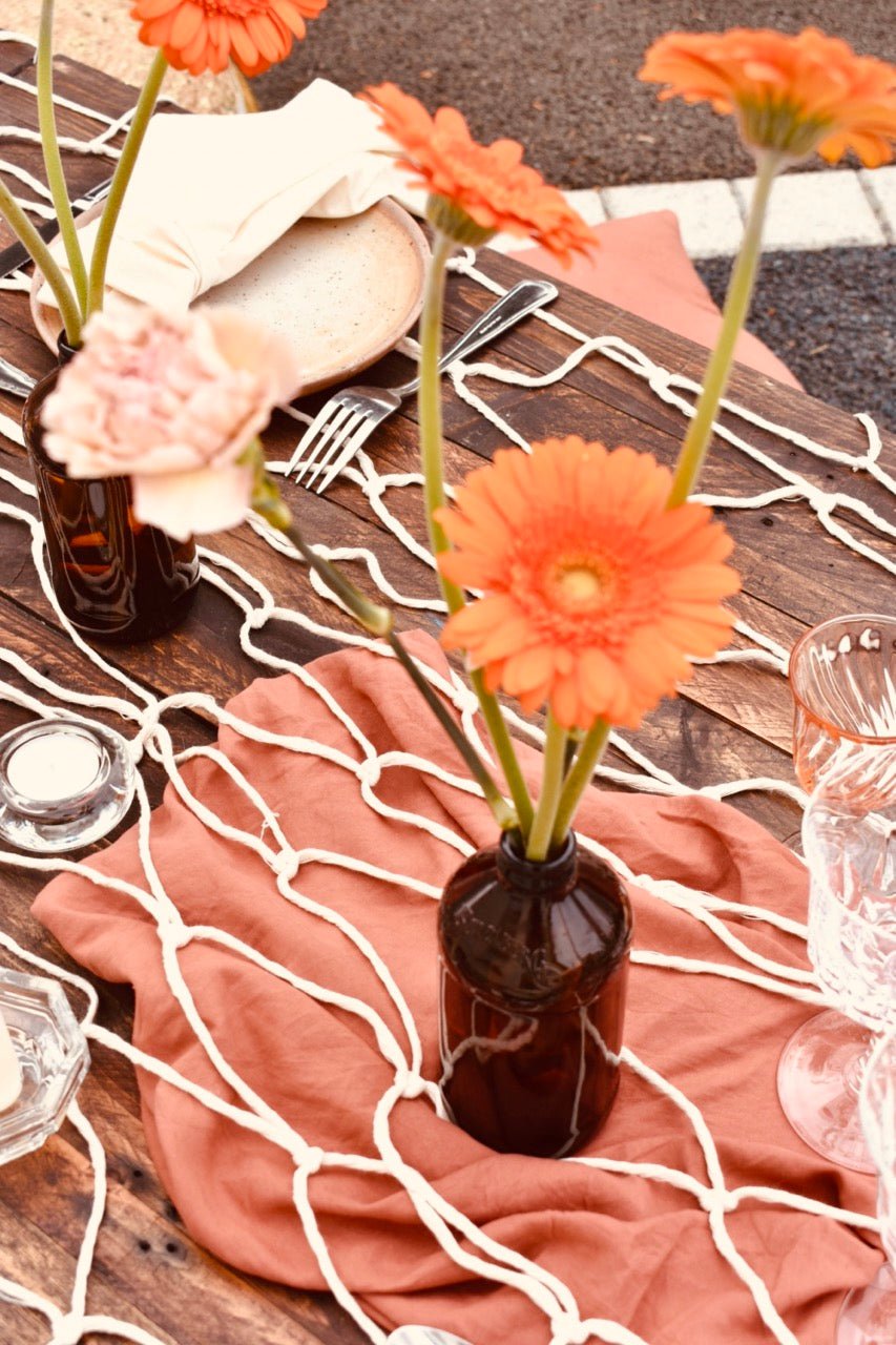 LOCATION Chemin de table macramé - La Recyclerie LS