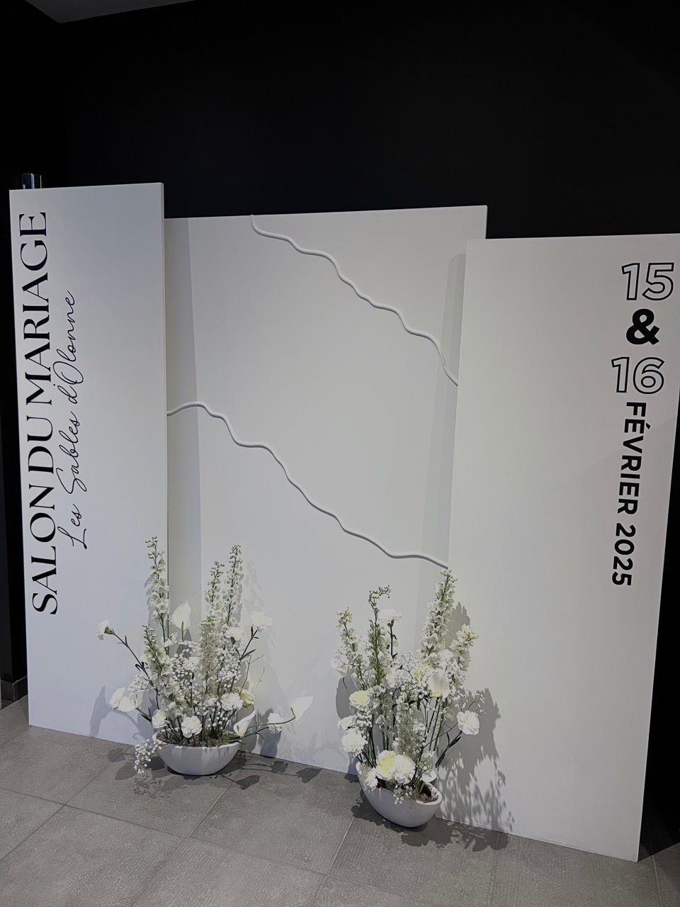 LOCATION Ensemble 3 panneaux backdrop rectangle vague - La Recyclerie LS