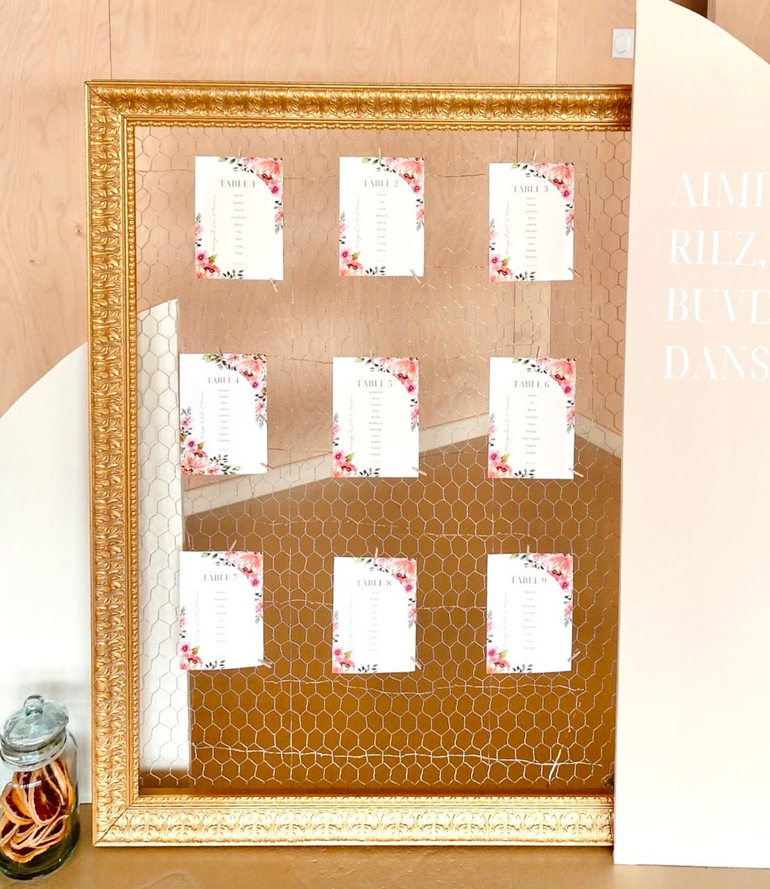 LOCATION Grand cadre doré - La Recyclerie LS