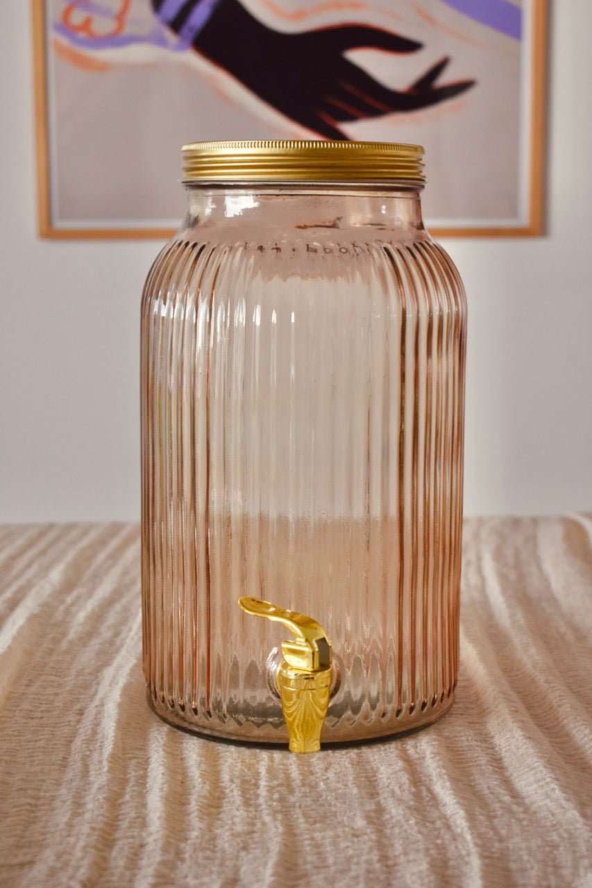 LOCATION Jarre verre strié 5,5L - La Recyclerie LS