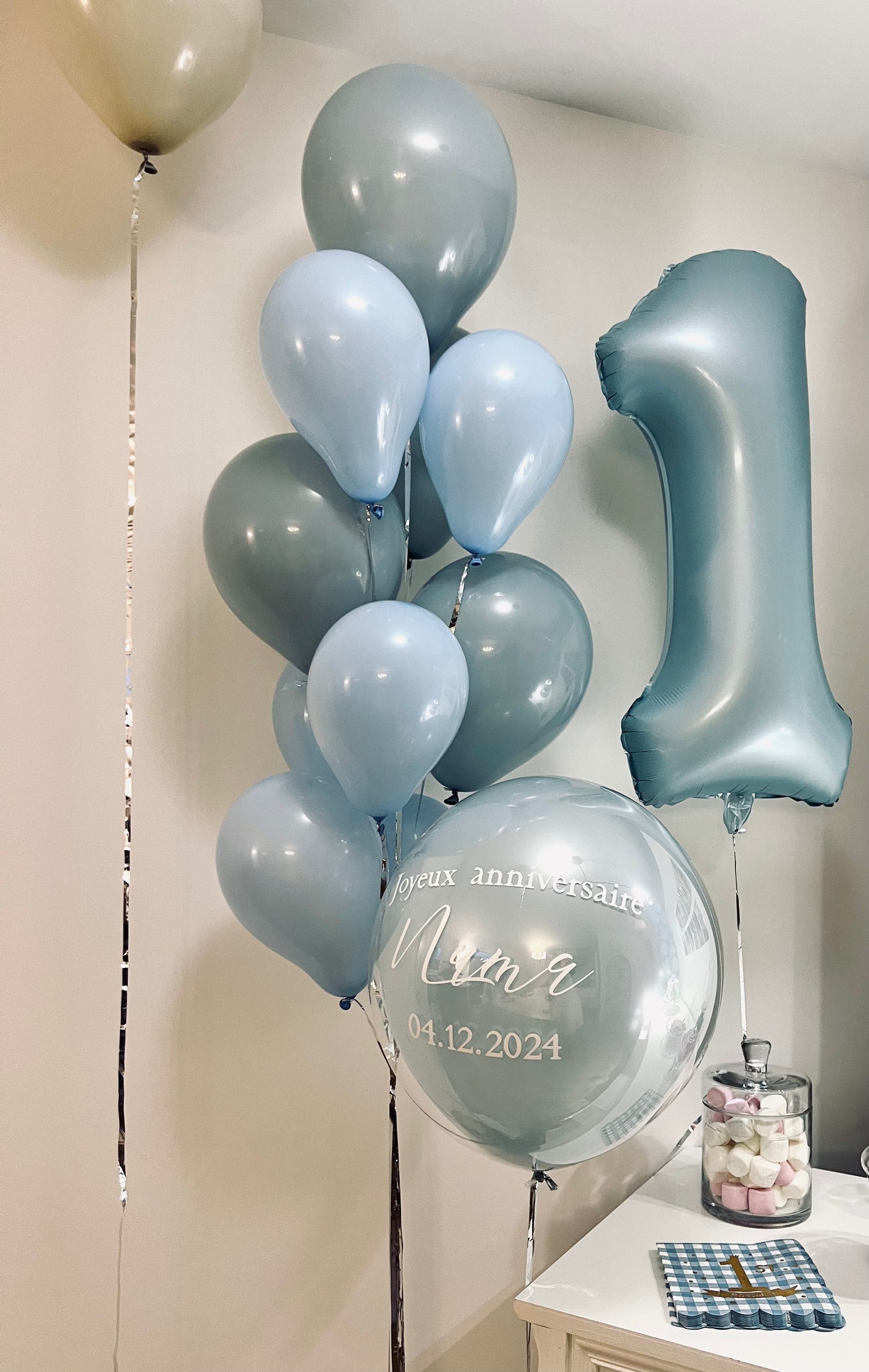 Décor ballons personnalisé babyshower, anniversaire, baptême