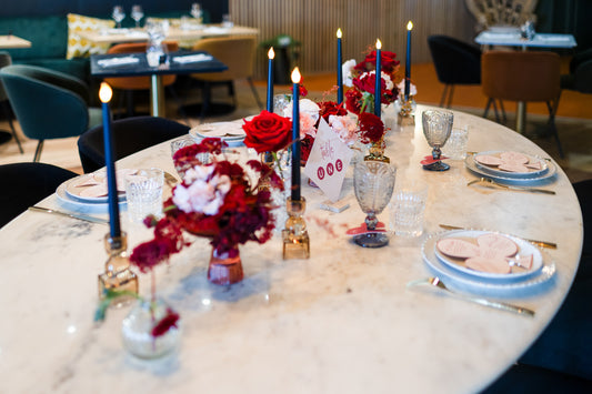 LOCATION Bougeoir chandelier "cierge" en verre couleur champagne