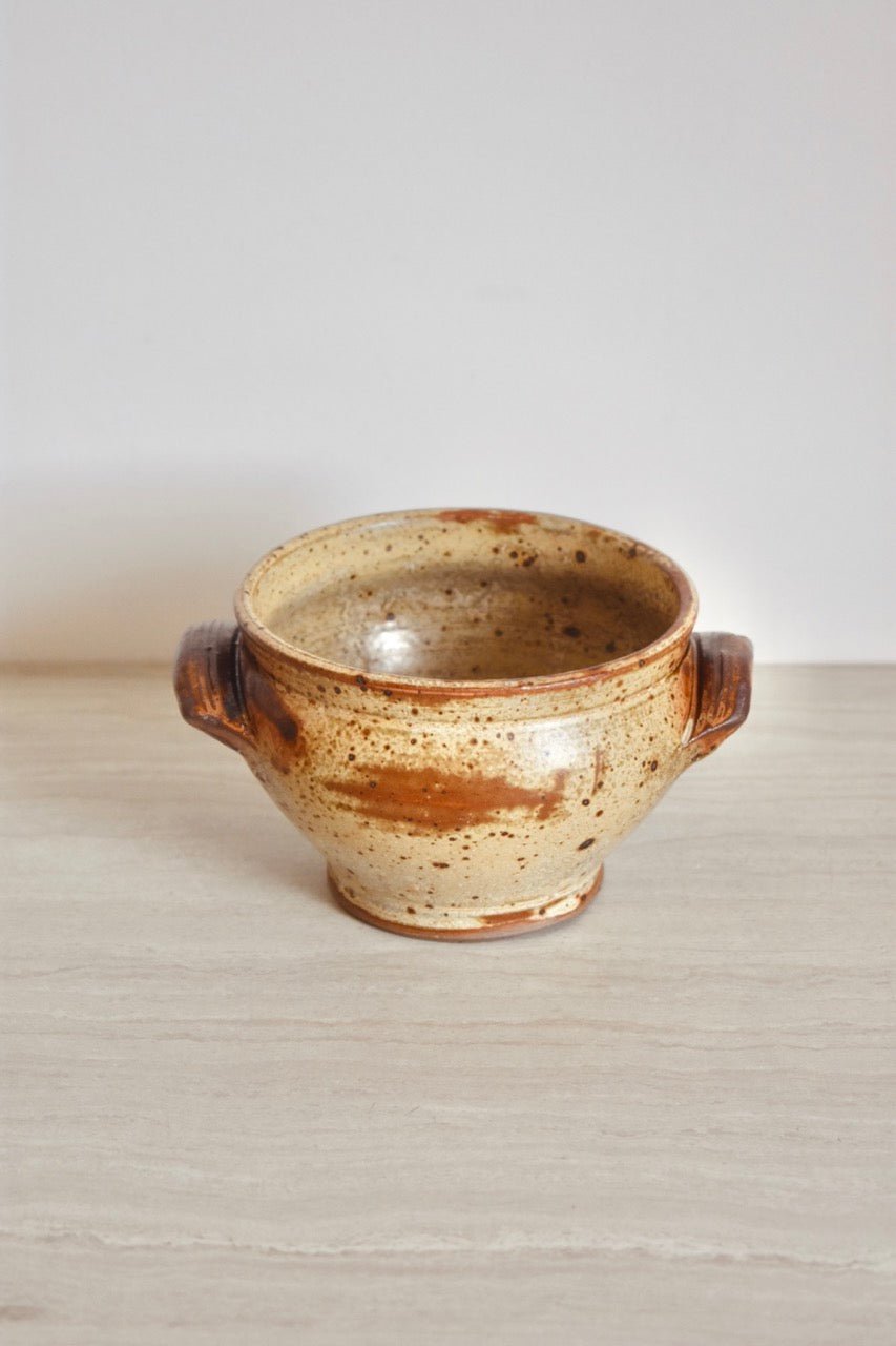 Bol de soupe beige et marron moucheté « SIMONE » - La Recyclerie LS