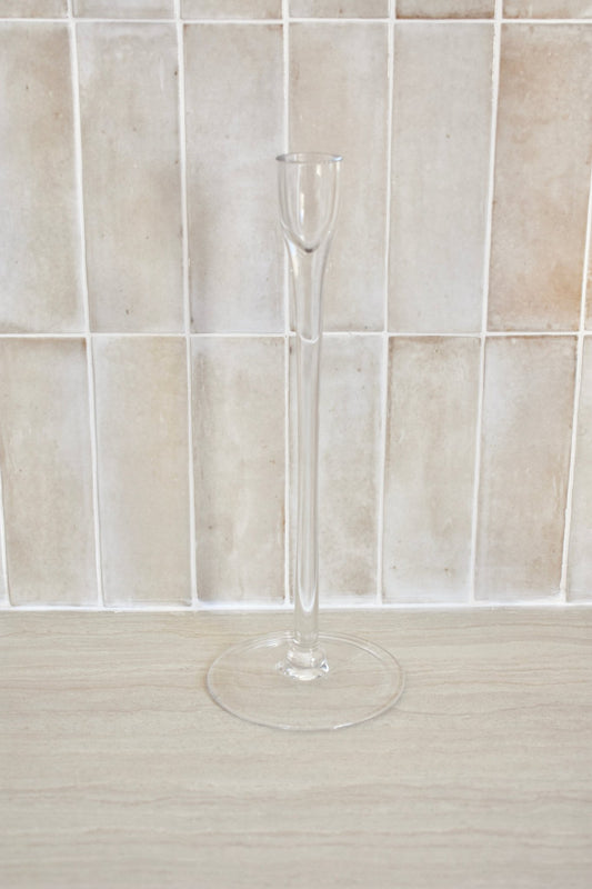 Bougeoir en verre lisse "ARSENE" - Studio Nuptia