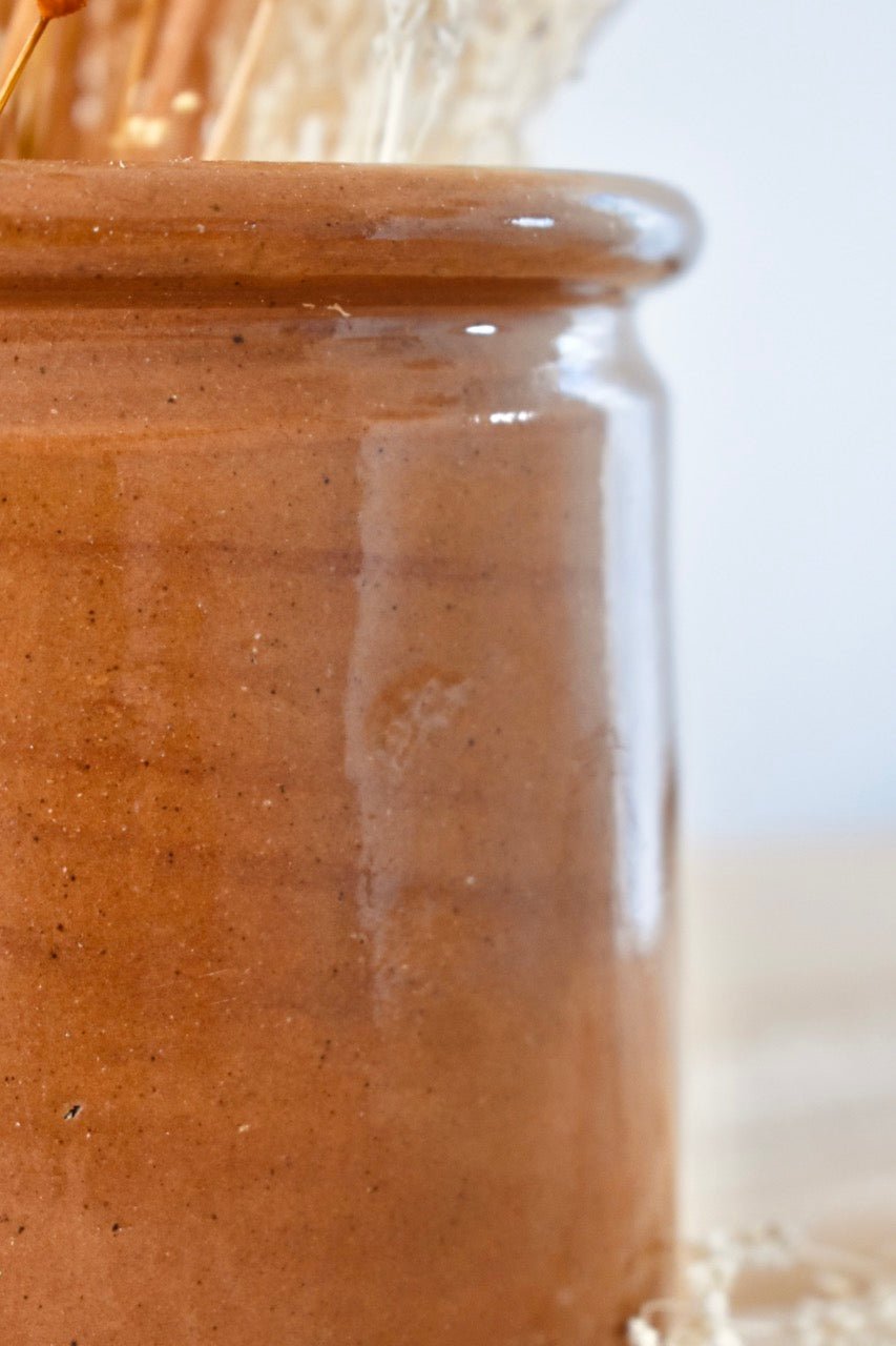Cache pot marron brillant « SANTA » - La Recyclerie LS