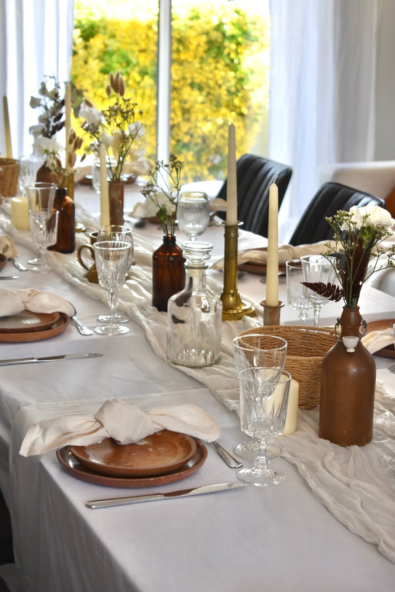 Carafe d'eau en verre vintage - Studio Nuptia