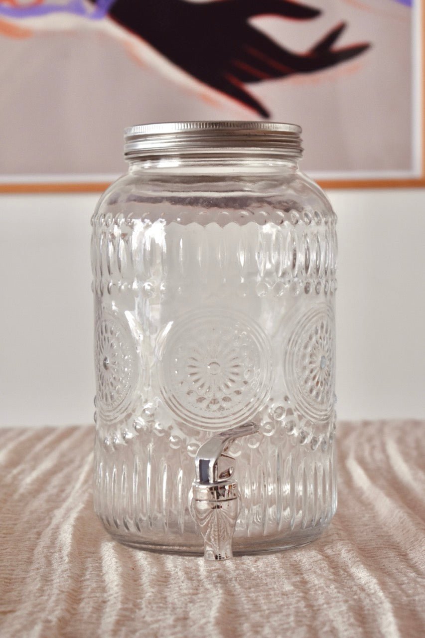 LOCATION Jarre verre motifs 5L - La Recyclerie LS