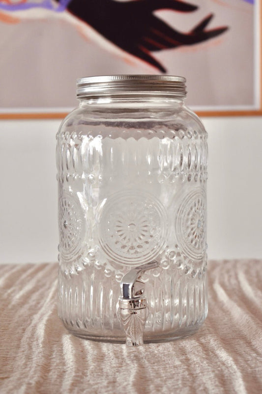 LOCATION Jarre verre motifs 5L - La Recyclerie LS