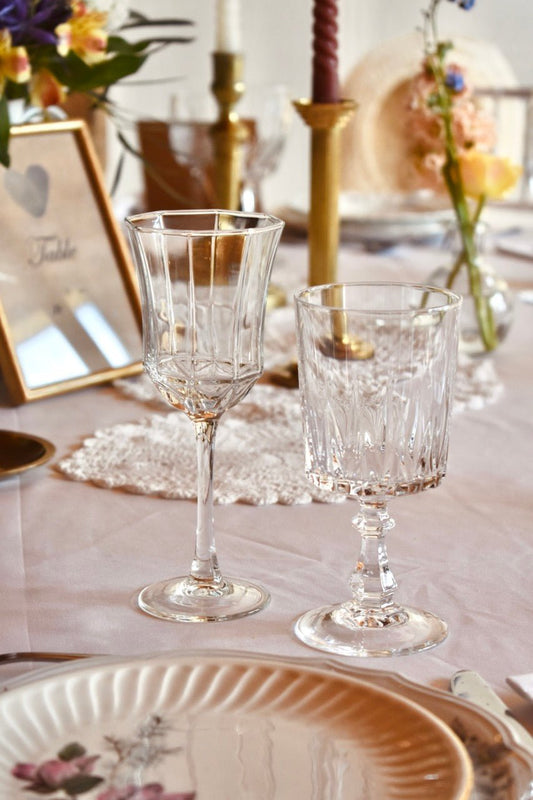 LOCATION Verres à pieds vintage - La Recyclerie LS