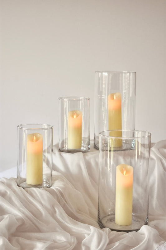 Petit vase ou bougeoir photophore en verre "JOSEPH" - Studio Nuptia