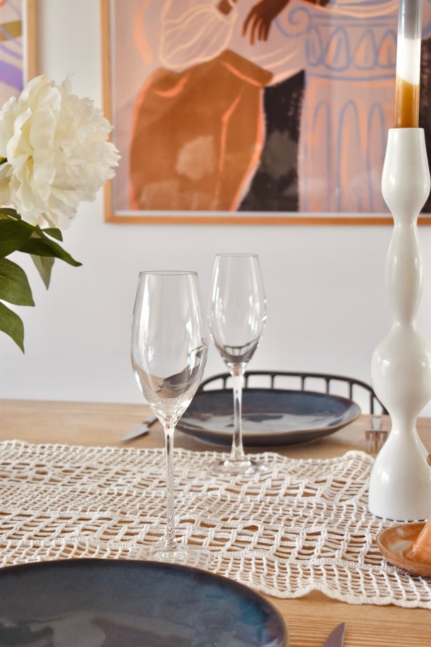 Service de 8 flûtes à champagne « ELEGANCE » - La Recyclerie LS