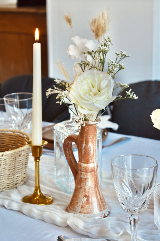 Soliflore ou bougeoir en terre cuite - Studio Nuptia