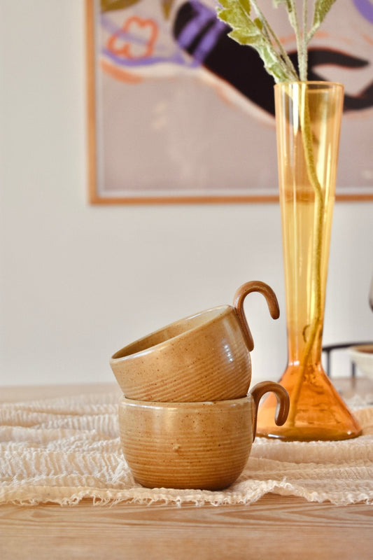 Tasse poignée cloche « GRES VILLAGE » - La Recyclerie LS