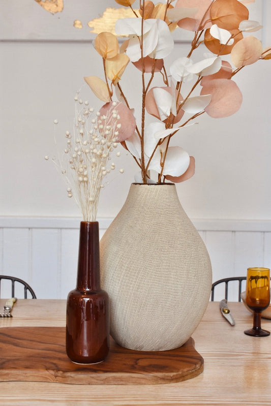 Vase bouteille marron « BRUNE » - La Recyclerie LS